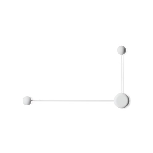 Vibia+Pin LED 2x4,48W 900lm 2700K CRI>90 seinavalgusti, valge (NCS S 0502-Y50R)